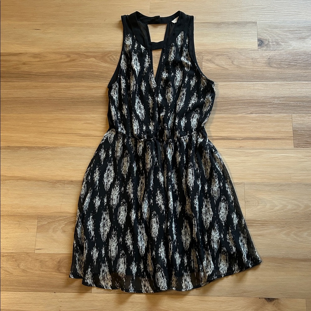Black and White Lush Dress